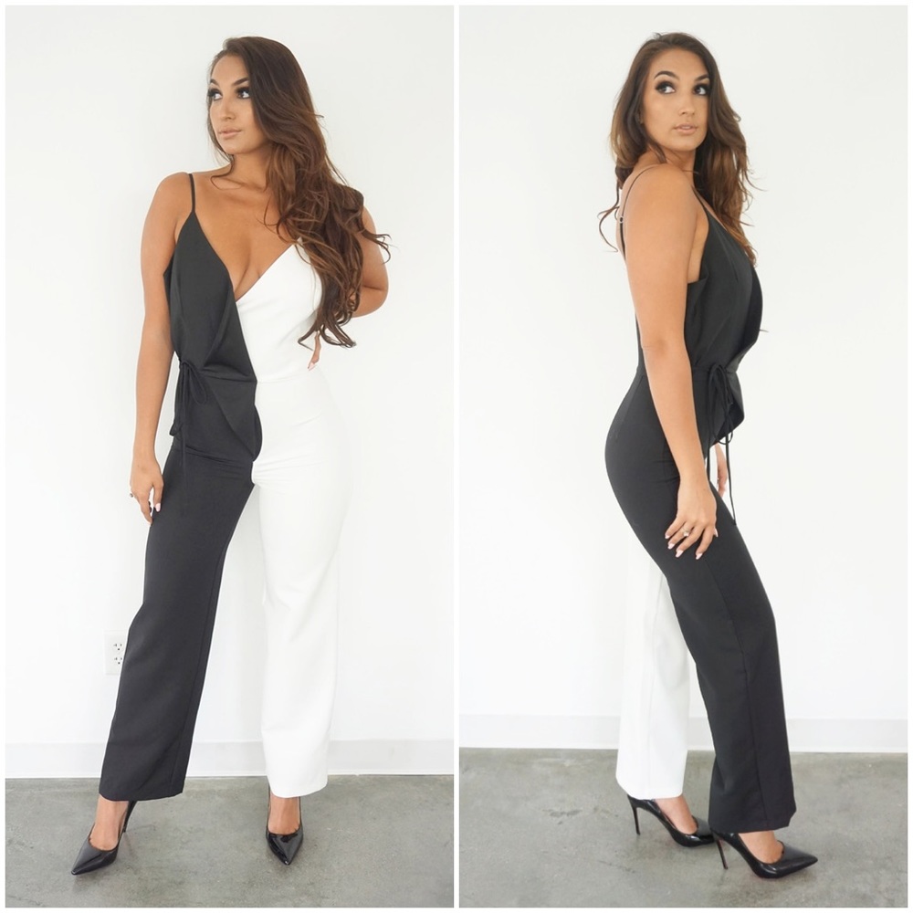 NEW V-neck Jumpsuit
